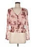 Venus 100% Polyester Pink Long Sleeve Blouse Size M - photo 1