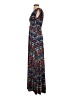 Veronica M. Paisley Blue Casual Dress Size S - photo 5