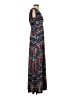 Veronica M. Paisley Blue Casual Dress Size S - photo 4
