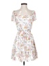 Mi ami 100% Polyester Floral White Cocktail Dress Size S - photo 1