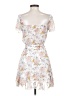 Mi ami 100% Polyester Floral White Cocktail Dress Size S - photo 2