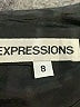 Expressions Solid Black Cocktail Dress Size 8 - photo 7