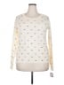 Maison Jules 100% Cashmere Hearts Ivory Cashmere Pullover Sweater Size XXL - photo 1