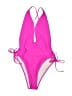 Unbranded Color Block Pink One Piece Swimsuit Size L - photo 1