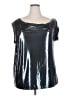 Torrid 100% Polyester Metallic Silver Short Sleeve Top Size 2X Plus (2) - photo 1
