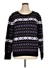 Ann Taylor LOFT Print Black Pullover Sweater Size XL - photo 1
