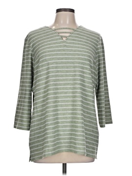 Weekends By Chico's 3/4 Sleeve T Shirt
