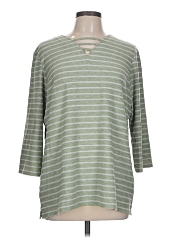 Weekends by Chico's 3/4 Sleeve T-Shirt (view 1)