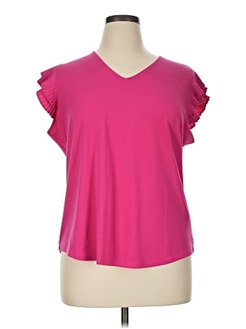 Adrianna Papell Short Sleeve T-Shirt (view 1)