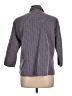 DressBarn Houndstooth Gray 3/4 Sleeve Button-Down Shirt Size L - photo 2