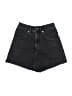 Express Black Denim Shorts Size 00 - photo 1