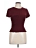 Kirious Burgundy Short Sleeve Top Size L - photo 1