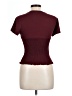 Kirious Burgundy Short Sleeve Top Size L - photo 2