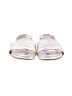 Beek.. 100% Leather Metallic Silver Sandals Size 10 - photo 2