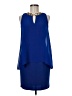 Laundry by Shelli Segal 100% Polyester Blue Sleeveless Top Size 8 - photo 1