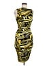 Cache Graphic Yellow Cocktail Dress Size 8 - photo 1