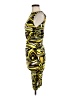 Cache Graphic Yellow Cocktail Dress Size 8 - photo 5