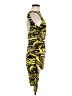 Cache Graphic Yellow Cocktail Dress Size 8 - photo 4