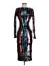 Dress the Population Stripes Silver Cocktail Dress Size XXS - photo 1