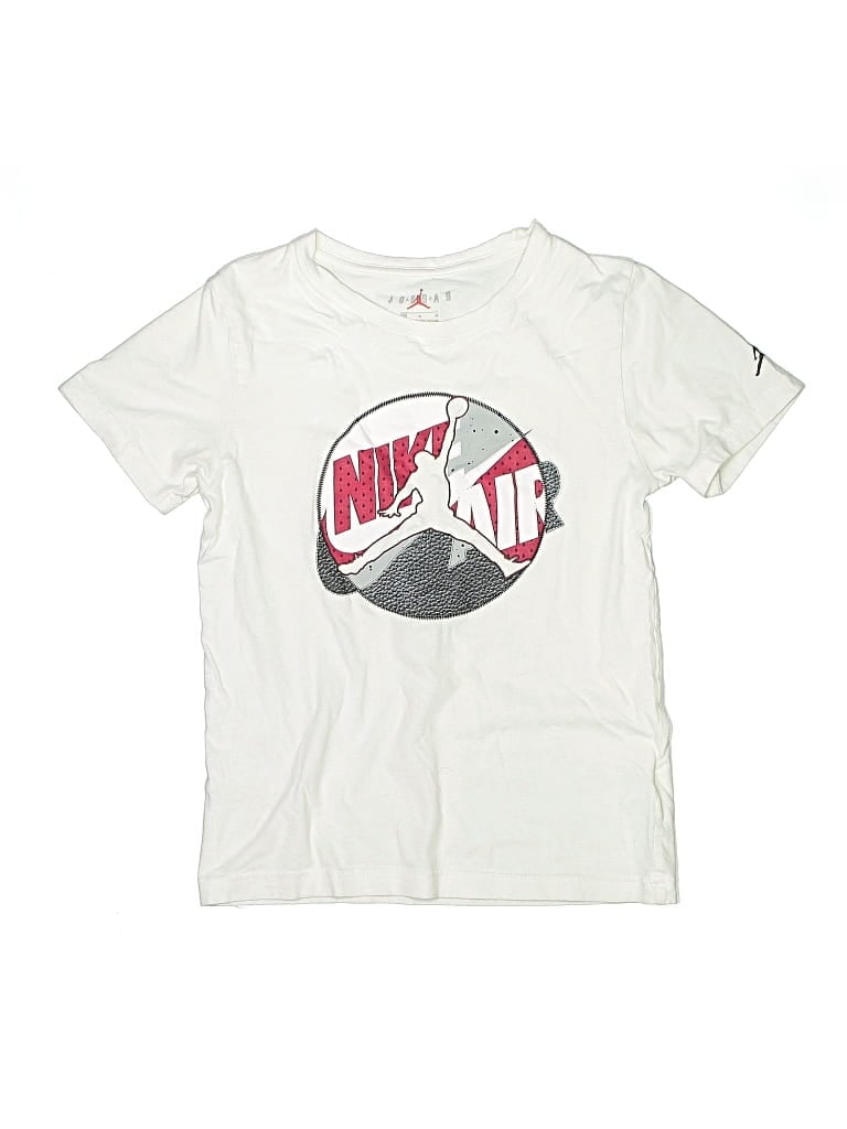Pre-owned Air Jordan Kids' Short Sleeve T-shirt In Ivory