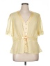 Cato 100% Polyester Yellow Short Sleeve Blouse Size XL - photo 1