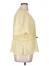 Cato 100% Polyester Yellow Short Sleeve Blouse Size XL - photo 4