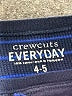 Crewcuts 100% Cotton Stripes Blue Long Sleeve Henley Size 4 - 5 - photo 3