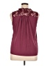 41Hawthorn 100% Polyester Burgundy Sleeveless Blouse Size XL Petite - photo 2