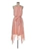 Thalia Sodi 100% Polyester Solid Pink Cocktail Dress Size M - photo 1
