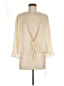 Topshop 100% Polyester Ivory 3/4 Sleeve Blouse Size 8 - photo 1