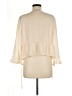 Topshop 100% Polyester Ivory 3/4 Sleeve Blouse Size 8 - photo 2
