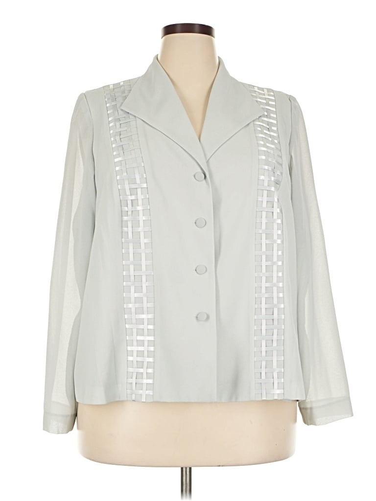 Pre-owned Danny & Nicole Blazer Jacket In Silver