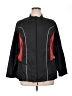 Curves 100% Polyester Color Block Black Track Jacket Size 1X - photo 1