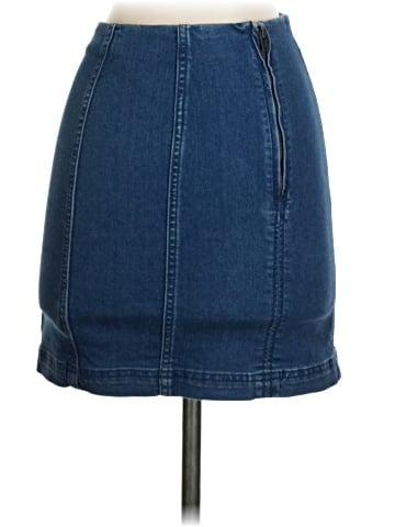 Free People Denim Skirt (view 2)