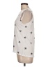 Modern Lux Stars Ivory Sleeveless T-Shirt Size L - photo 5