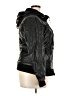 cavalini 100% Polyester Black Faux Leather Jacket Size 3X - photo 4