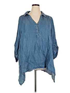 Khakis & Co 3/4 Sleeve Button Down Shirt