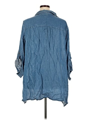 Khakis & Co 3/4 Sleeve Button-Down Shirt (view 2)