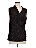 West Kei Brown Sleeveless Blouse Size L - photo 1