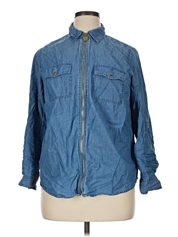 MICHAEL Michael Kors Long Sleeve Button-Down Shirt (view 1)
