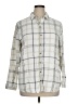 Jachs Girlfriend Plaid Gray Long Sleeve Button-Down Shirt Size XL - photo 1