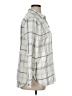 Jachs Girlfriend Plaid Gray Long Sleeve Button-Down Shirt Size XL - photo 4