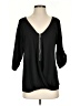 Soho 100% Rayon Black 3/4 Sleeve Blouse Size XS - photo 1
