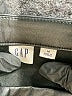 Gap 100% Polyester Solid Black Faux Leather Skirt Size M - photo 4