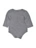 Hb 100% Cotton Solid Gray Long Sleeve Onesie Size 9-12 mo - photo 1