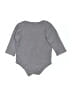 Hb 100% Cotton Solid Gray Long Sleeve Onesie Size 9-12 mo - photo 2