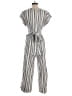 American Eagle Outfitters Stripes Silver Jumpsuit Size S - photo 2