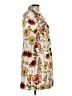 Max Mara 100% Cotton Ivory Orange Trenchcoat Size L - photo 4
