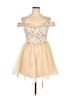 Unbranded Tan Cocktail Dress Size 14 - photo 1