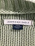 American Eagle Outfitters 100% Cotton Solid Green Pullover Sweater Size S - photo 7